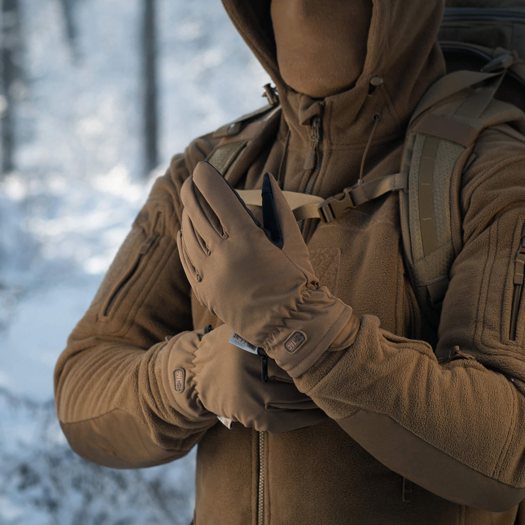 M-Tac рукавички Soft Shell Thinsulate Coyote Brown купити за